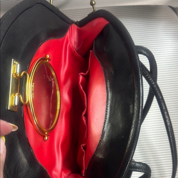 Lou Taylor Black Vintage Shoulder Bag - Picture 7 of 8